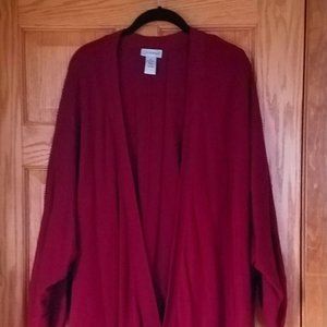 Catherines Open-Front Tunic Length Sweater